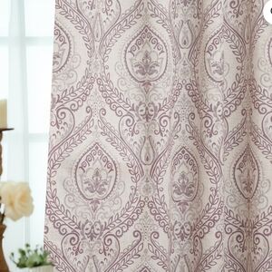 Damask Room Darkening Curtains